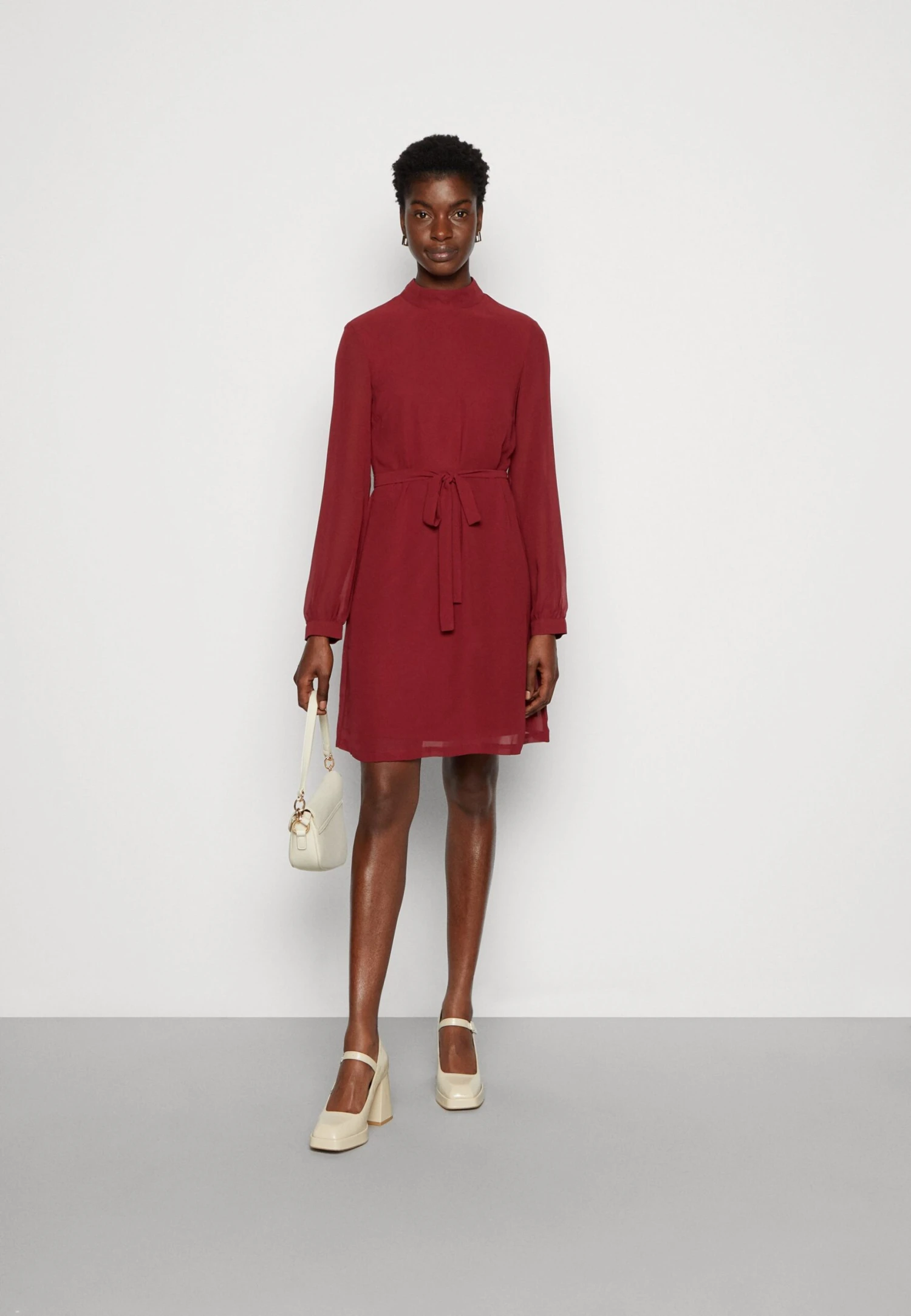 Anna Field Robe De Jour - Dark Red 4 Anna Field Robe De Jour - Dark Red – Image 2