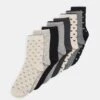 Anna Field Heart Ankle 8 Pack - Chaussettes - Black/Grey -Anna Field Boutique 168705eb05194875a2a9231e92363d31