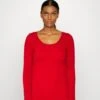 Anna Field Button Detail - Pullover - Red -Anna Field Boutique 1ab2ae3fa5ad4dbfb74aac97bd35c7f5