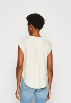 Anna Field Linen-Mix Shirt - T-Shirt Imprimé - Beige -Anna Field Boutique 1c54f213841944ff9351103cefea971f