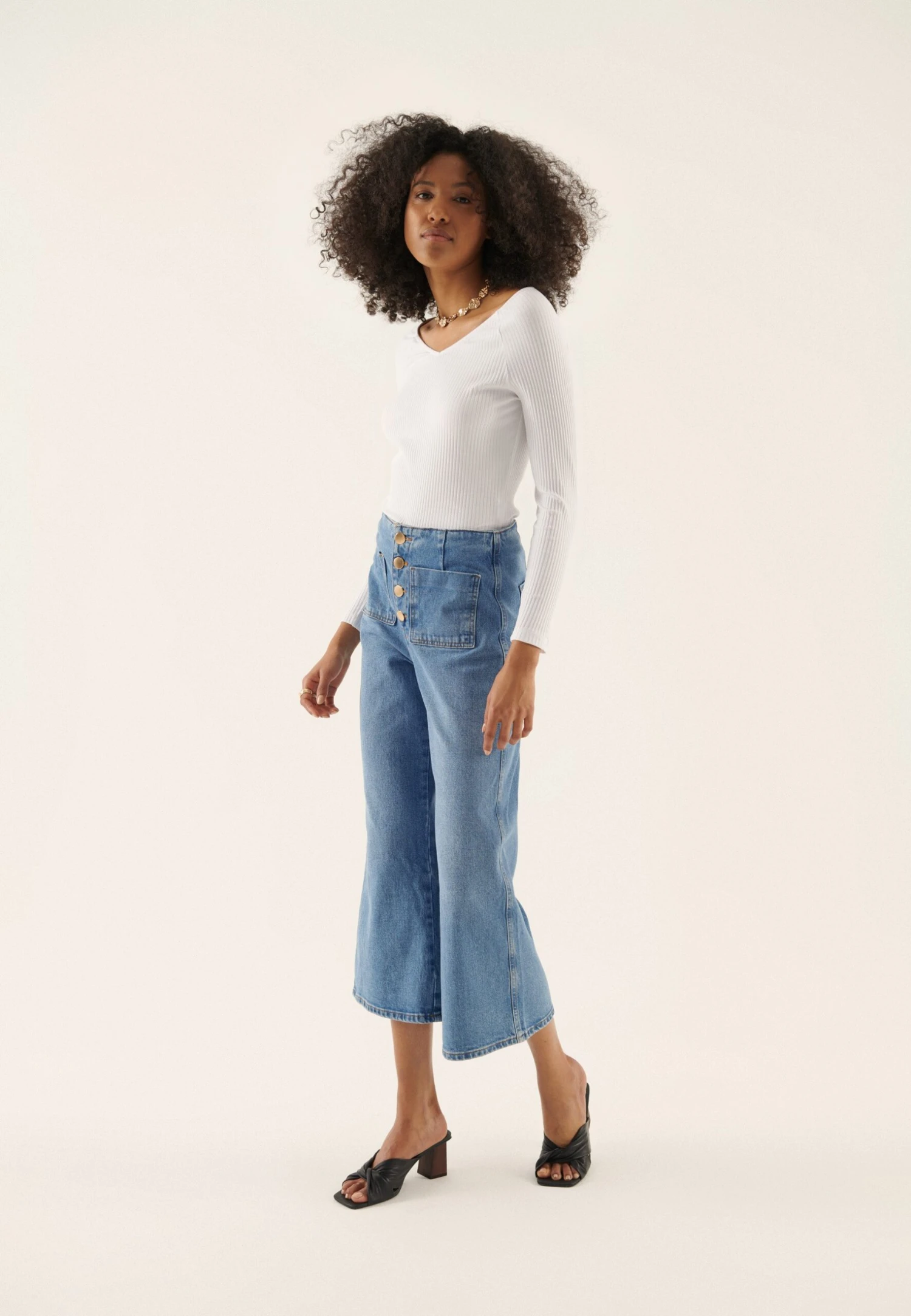 Anna Field 2-Pack - T-Shirt À Manches Longues - Black/White 3 Anna Field 2-Pack - T-Shirt À Manches Longues - Black/White