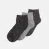 Anna Field Lurex Socks 3 Pack - Chaussettes - Grey/Black -Anna Field Boutique 3a9a8570f02344c6a4aefc39406ada84