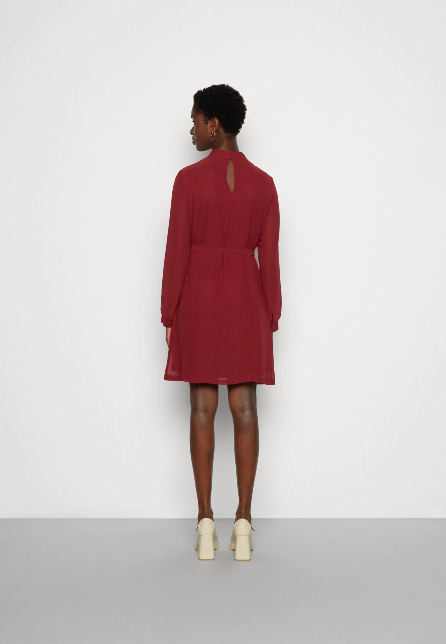 Anna Field Robe De Jour - Dark Red 5 Anna Field Robe De Jour - Dark Red – Image 3