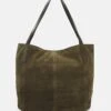 Anna Field Leather - Sac À Main - Khaki -Anna Field Boutique 4fe33866136c4a0ab8fe51b79aefe216