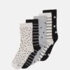 Anna Field 5 Pack - Chaussettes - Grey/Black