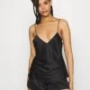 Anna Field Simple Satin Short Set - Pyjama - Black