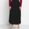 Anna Field Plisse A-Line Midi Skirt - Jupe Trapèze - Black -Anna Field Boutique 7c51213a108c4194807225639d71aea6