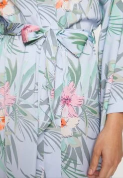 Anna Field Floral Robe - Peignoir - Blue -Anna Field Boutique 997130518deb46f2bc1f996a410ba74e