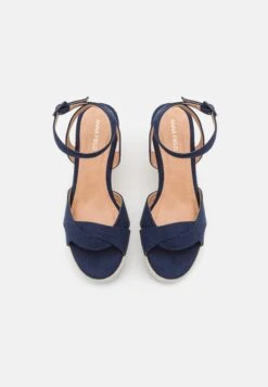Anna Field Sandales Compensées - Dark Blue -Anna Field Boutique c43f8d20b6c34f169f7eda00901a6c31