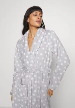 Anna Field Peignoir - Grey/White -Anna Field Boutique c5725abc2d2e43b5ad64de8b26dd812d