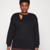 Cut Out Neck Fit - Sweatshirt - Black -Anna Field Boutique cb6b8a340b5c40cc8c5c277ff440297b