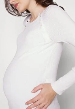 Nursing - Button Opening - Pullover - White 13 Nursing - Button Opening - Pullover - White -Anna Field Boutique d779e2bf277145d7bbbb276e609117d4