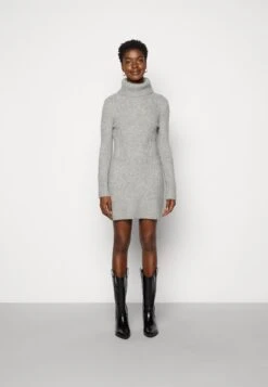 Anna Field Rollkragen Mini Strickkleid - Robe Fourreau - Grey