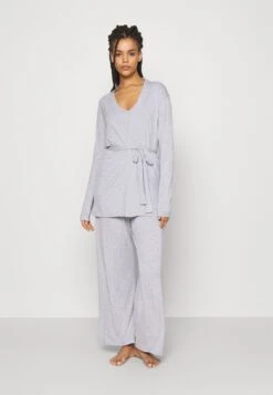 Anna Field 3 Piece Jersey - Pyjama - Mottled Light Grey